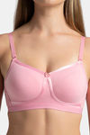 Jockey Double Layered Non Wired Full Coverage T-Shirt Bra - Candy Pink — thumbnail 6